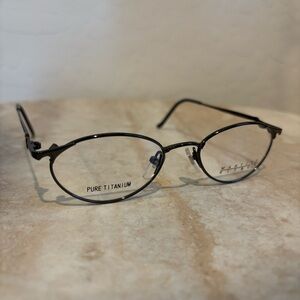 Martine Sitbon 6553 oval shaped titanium eyeglasses